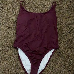 Low back One piece swim